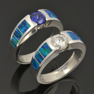 CS030 lab sapphire and moissanite lab opal 1- cropped